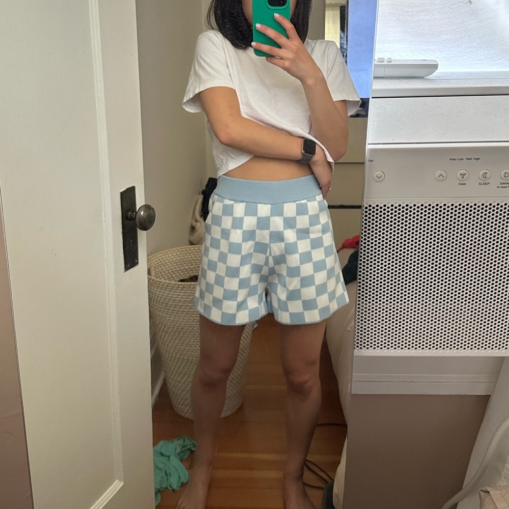 Oak + Fort CHECKERED KNIT SHORT